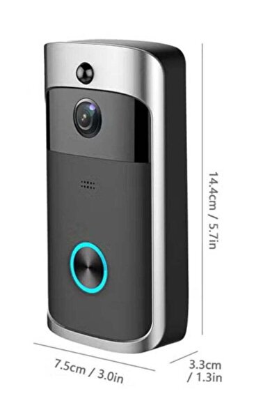 Generic Wireless Video Doorbell Camera, 720P WiFi Smart Door Bell with PIR Mo...