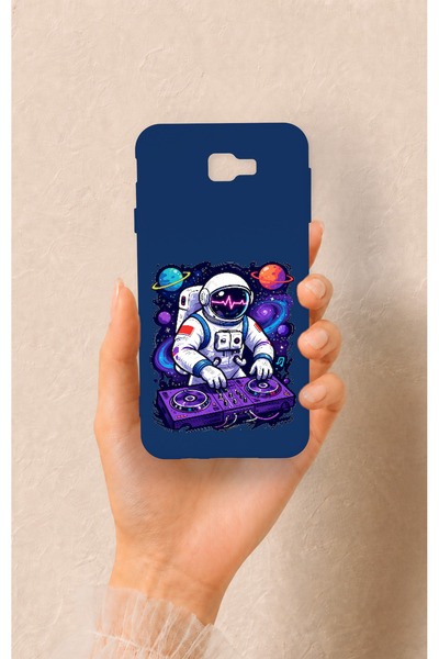 Vip Case Samsung J7 Prime Uyumlu Astronot DJ Desenli Silikon Kılıf