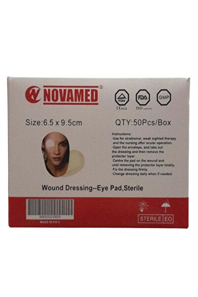 NOVAMED WD EYE PAD 6.5X9.5CM 50PCS :0020