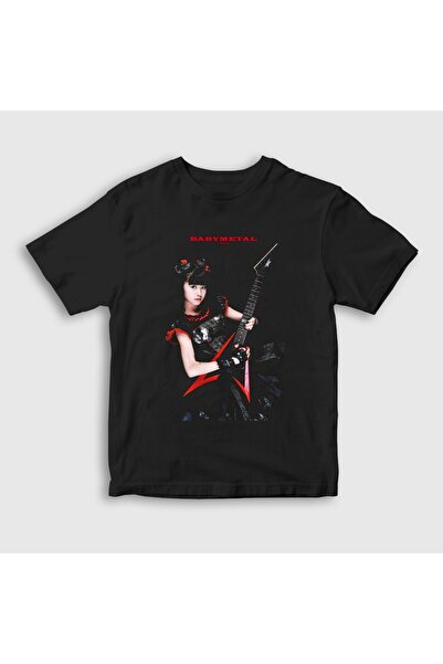 Presmono Unisex Παιδικό Μαύρο Yuimetal Metal Babymetal T-Shirt 614915tt