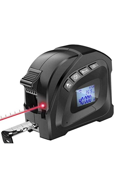 Generic 2-in-1 Digital Measuring Tape, USB Rechargeable, 16.4ft (5m) Tape & 1...