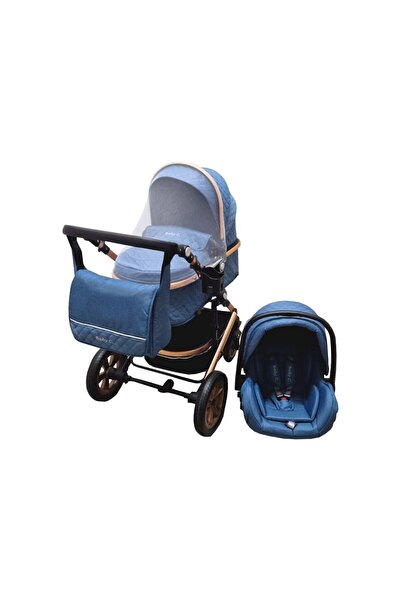 happyworld2026 Carucior nou nascuti 3 in 1 Baby Care™ , Cu geanta bebe, Cadru...