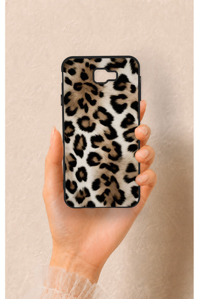 Vip Case Samsung J7 Prime Uyumlu Leopar Derisi Desenli Silikon Kılıf