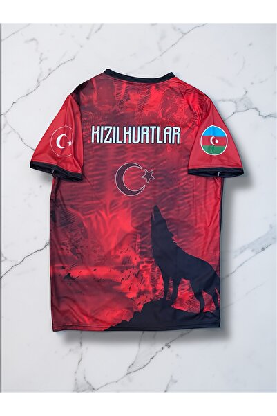Genel Markalar Tractor Azerbaycan Türkiye Bayraklı Kızılkurtlar TaraftarMilli...
