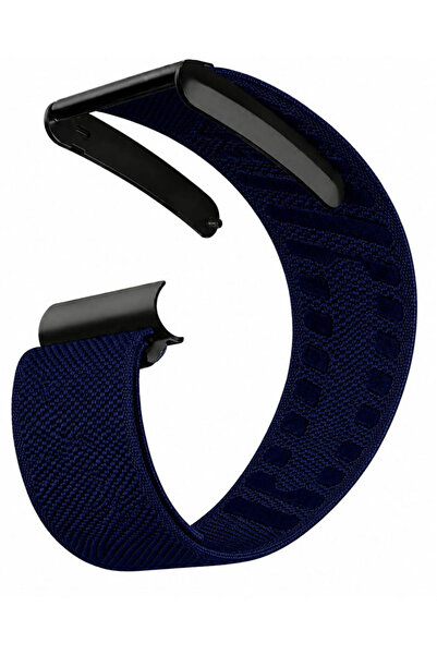 Margoun Whoop 5.0 Nylon Band, Adjustable Stretch Sport Band Replacement with Secure Quick-Clip Hardware, Breathable Athletic Wristband for Men and Women - Dark Blue with Black Holder