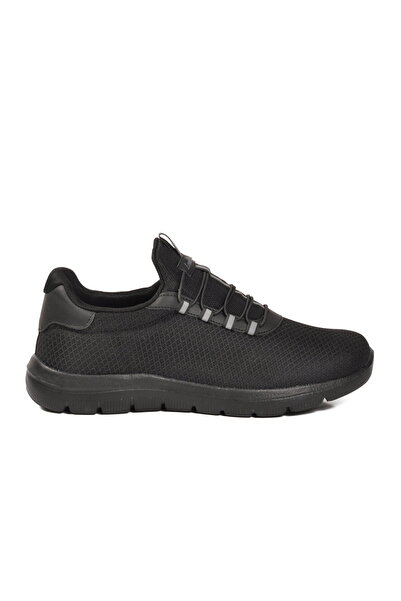 Aspor Black Mesh (Large Size) Men's Sports Shoes