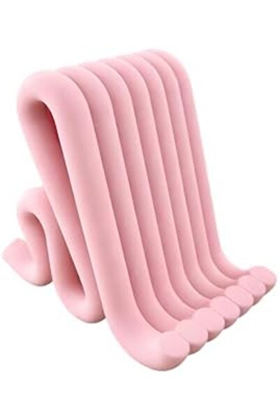 Yıldızan Nry Shop Modern Desktop Minimalist Phone Holder - Stand (Pink) 1293253