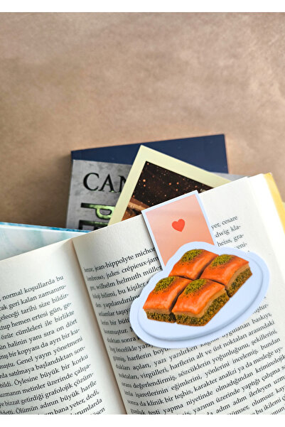 Miko Miko Şeyler Fıstıklı Baklava Temalı Mıknatıslı Kitap Ayracı / Hediyelik