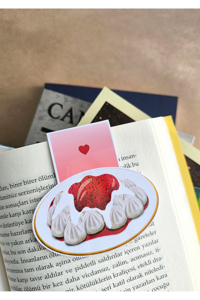 Miko Miko Şeyler Mantı Temalı Mıknatıslı Kitap Ayracı / Hediyelik