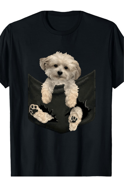 17 seramik Small White Dog Sitting on Top Black Fun Fashionable Boutique Casu...