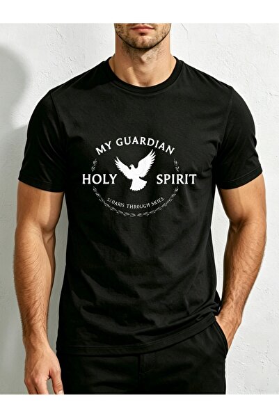 17 seramik Religious Style, Men'S T-Shirt, My Guardian Holy Spirit Flows Thro...