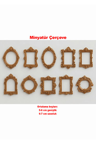 Friday Home 10 adet Mini Çerçeve - Minyatür Müze için