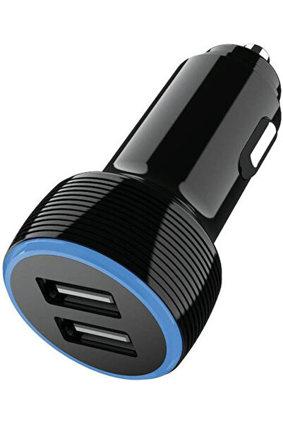 2go Φορτιστής αυτοκινήτου με θύρες: 2xUSB Μαύρο Χρώμα Κωδικός: 795784