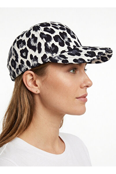 STELLA VESTİNO Leopard Print Adjustable Cotton Sports Cap - Baseball Cap