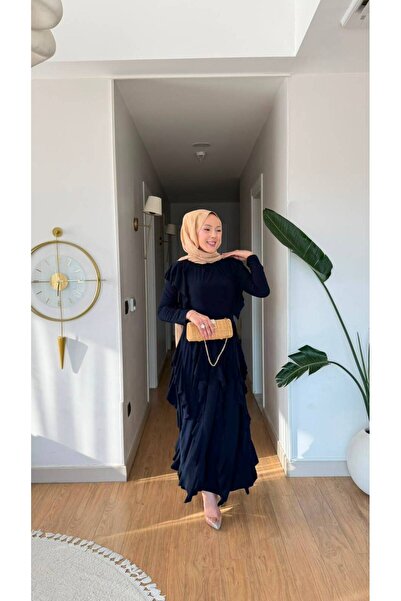 NİLNUR MODA طقم حجاب نسائي من Gamze Sendy بتفاصيل كشكشة من الموسم الجديد