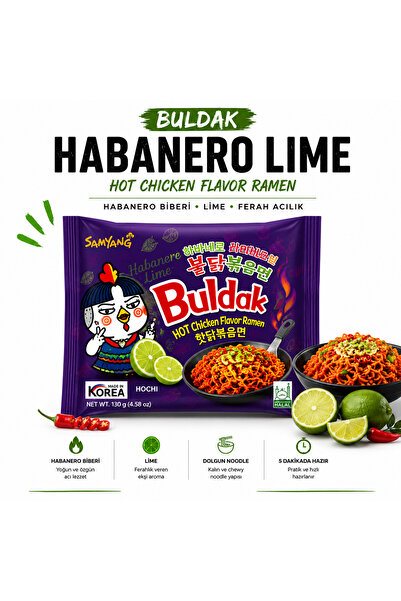 Genel Markalar Samyang Kore Ramen Lime Bulda