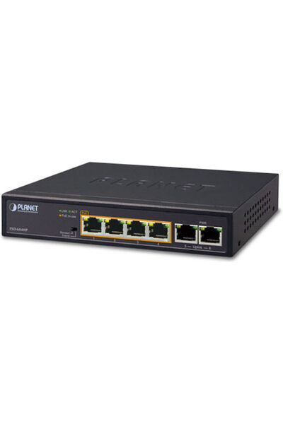 Planet FSD-604HP Μη διαχειριζόμενος διακόπτης PoE L2 με 4 θύρες Ethernet