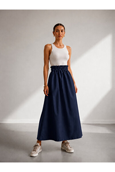 Viva Vogue Relaxed Fit Gabardine Skirt