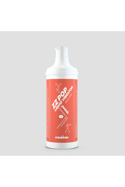 Crushious ZZ Pop - Kissable Liquid Vibrator - Peach - 1 fl oz / 30 ml
