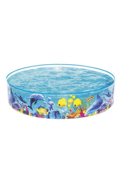 BESTWAY Детски басейн 183 см, Модел риба, 946 литра, Твърд PVC, 2-4 години