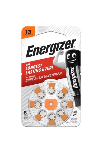 OEM Set 8 baterii, PR48, marimea 13, 1.45V, Energizer