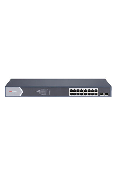 Hikvision Διαχειριζόμενος διακόπτης DS-3E1518P-SI, 16 θύρες PoE & 2 θύρες SFP...