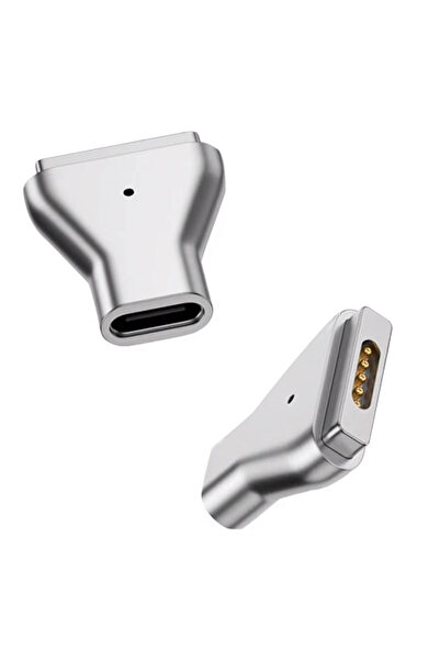 POWERTECH αντάπτορας τροφοδοσίας YX-MS2, USB-C σε Magsafe 2, ασημί