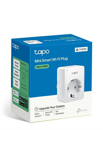 OEM TP-Link Tapo P100M Mini Smart Wi-Fi Plug με Matter και Φωνητικό Έλεγχο