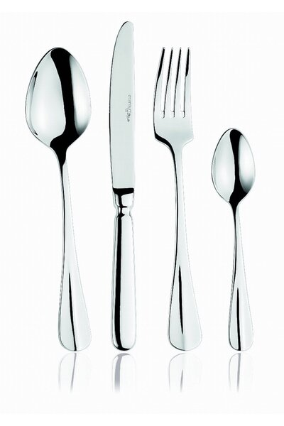 Eternum Set tacamuri 24 piese, Eternum, inox 18/10, Baguette, argintiu