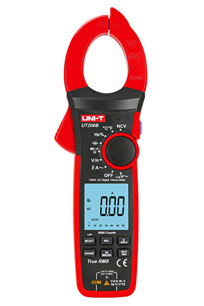 OEM UNI-T πολύμετρο & αμπεροτσιμπίδα UT206B, 1000A AC, NCV, True RMS