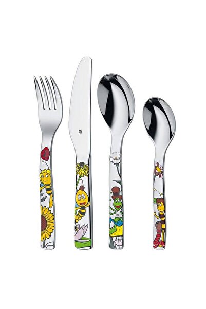 WMF Set 4 tacamuri pentru copii Maja the Bee, Otel inoxidabil, Multicolor