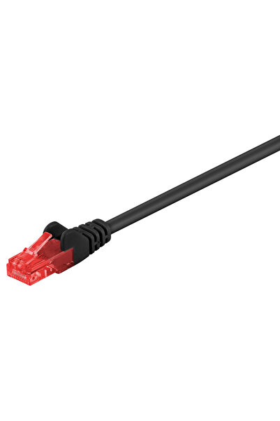 goobay GΟOBAY καλώδιο δικτύου 68677, CAT 6 U/UTP, CCA, PVC, 1m, μαύρο