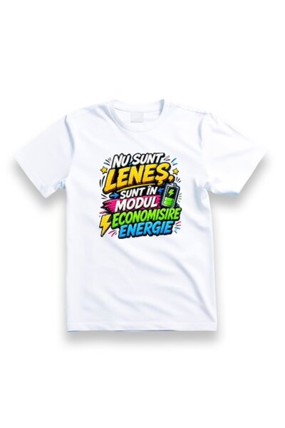 OEM Tricou personalizat cu mesaj: Nu sunt leneș, sunt în modul de economisire...