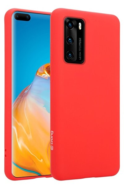 Crong Color Θήκη Premium Σιλικόνης Huawei P40 - Red