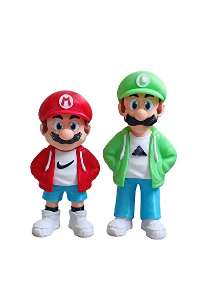 Eva Prints Set figurine Mario & Luigi Urban Vibes 25 cm + 28 cm, modele decor...