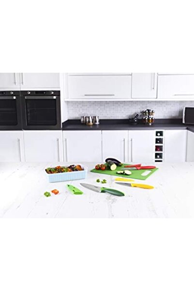 Yıldızan Msa Shop Zyliss E910047 Cutting Board and 3-Piece Knife Set 931845
