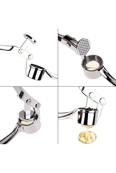 Yıldızan Ysf Shop Professional Stainless Steel Garlic Masher - Ergonomic Luxu...