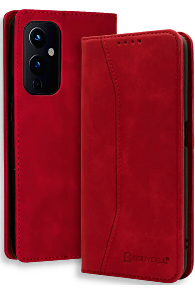 Bodycell Θήκη - Πορτοφόλι OnePlus 9 - Red