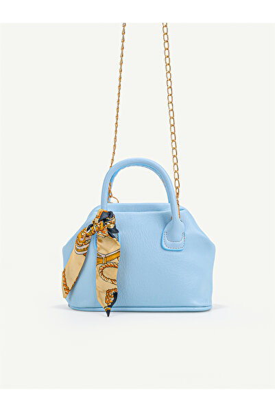 SHAKA Wrinkled Textured Blue Shk334 Faux Leather, Scholarship, Chain Strap, S...
