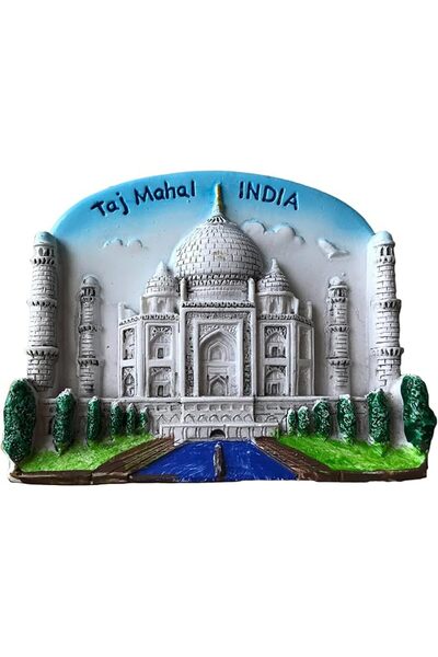 The Bros Magnet Souvenir Taj Mahal India 3D Refrigerator Sticker,Hand-Made Ho...