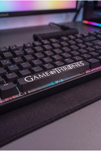Makerpax Game of Thrones Temalı Spacebar Keycaps 6.25U - Cherry MX Uyumlu Mekanik Klavye Boşluk Tuşu