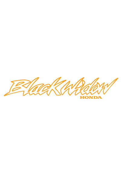 Amo-Stickers Αυτοκόλλητο Honda BlackWidow 40εκ. Σκούρο γκρι