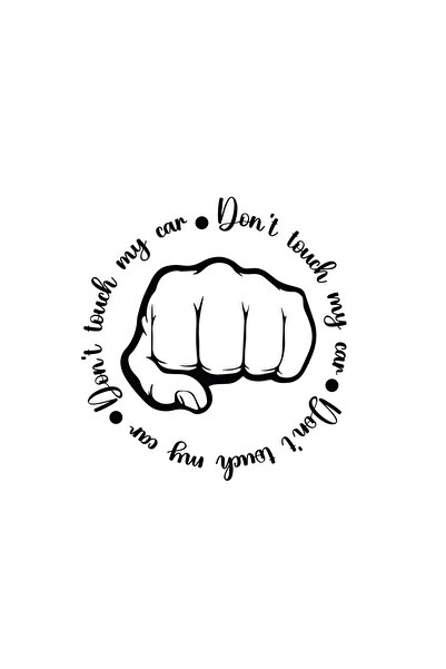 Amo-Stickers Car Sticker Don't Touch my Car 7 30cm Green