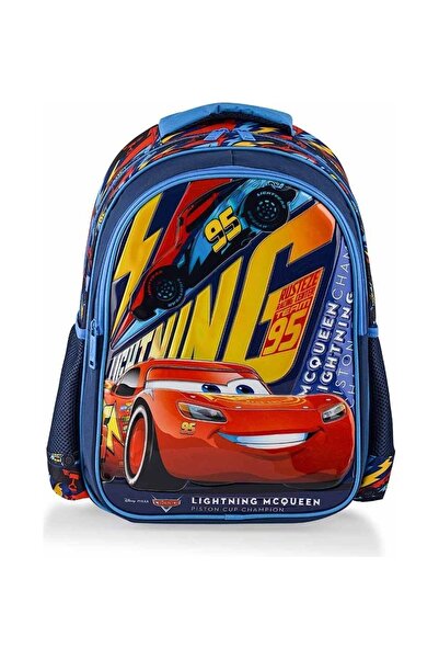Zufigo Primary School Bags with Trolley, Boys' School Bag, Cars Lightning Cha...