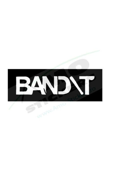 Amo-Stickers Sticker Auto BANDIT 25cm Rosu