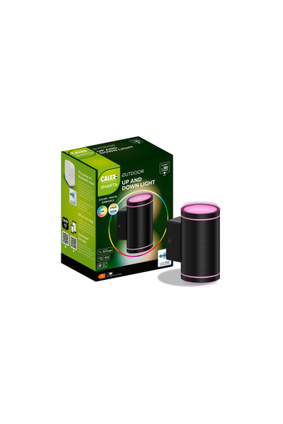 Calex Έξυπνο φωτιστικό τοίχου LED, RGB + θερμό λευκό, 4W, IP44, 380 lm, κλάση...