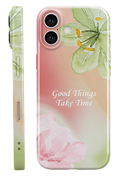 WANNA PROTECT iPhone 17 Soft Bloom Protect Slim Parlak Tam Kaplayan Baskı Kam...