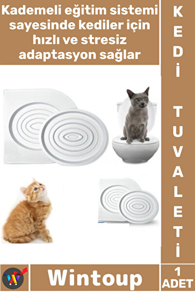 Wintoup #KediTuvaleti Hijyenik Pratik Modern Evcil Hayvan Eğitim Seti Aparatı...