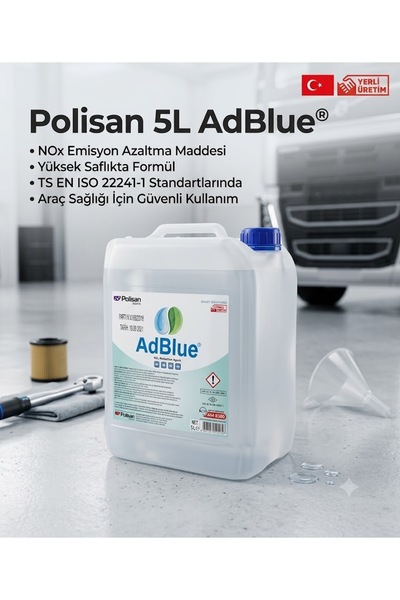 Polisan Adblue %32.5 Üre Çözeltisi Euro 6 Uyumlu 5 L (Dolum Aparatlı)