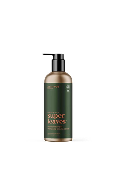Attitude Sampon cu Patchouli si Piper Negru Colorlast Super Leaves 473ml